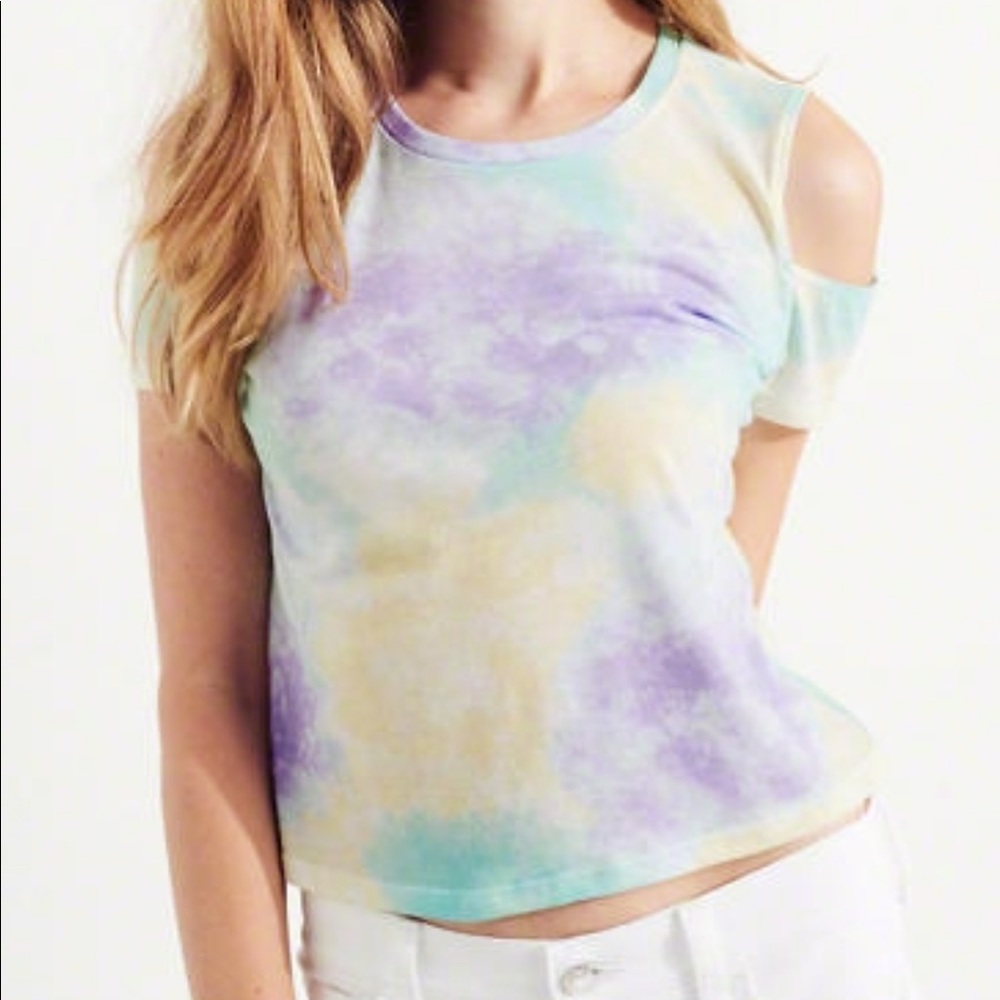 XS Hollister Tie-Dye Crop Top